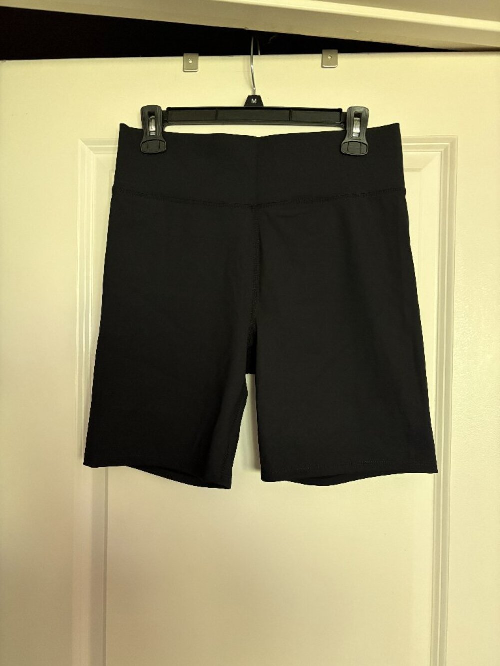 Madewell MWL Black Biker Shorts, Size Large NWT